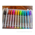 well designed colors glitter gel pen set